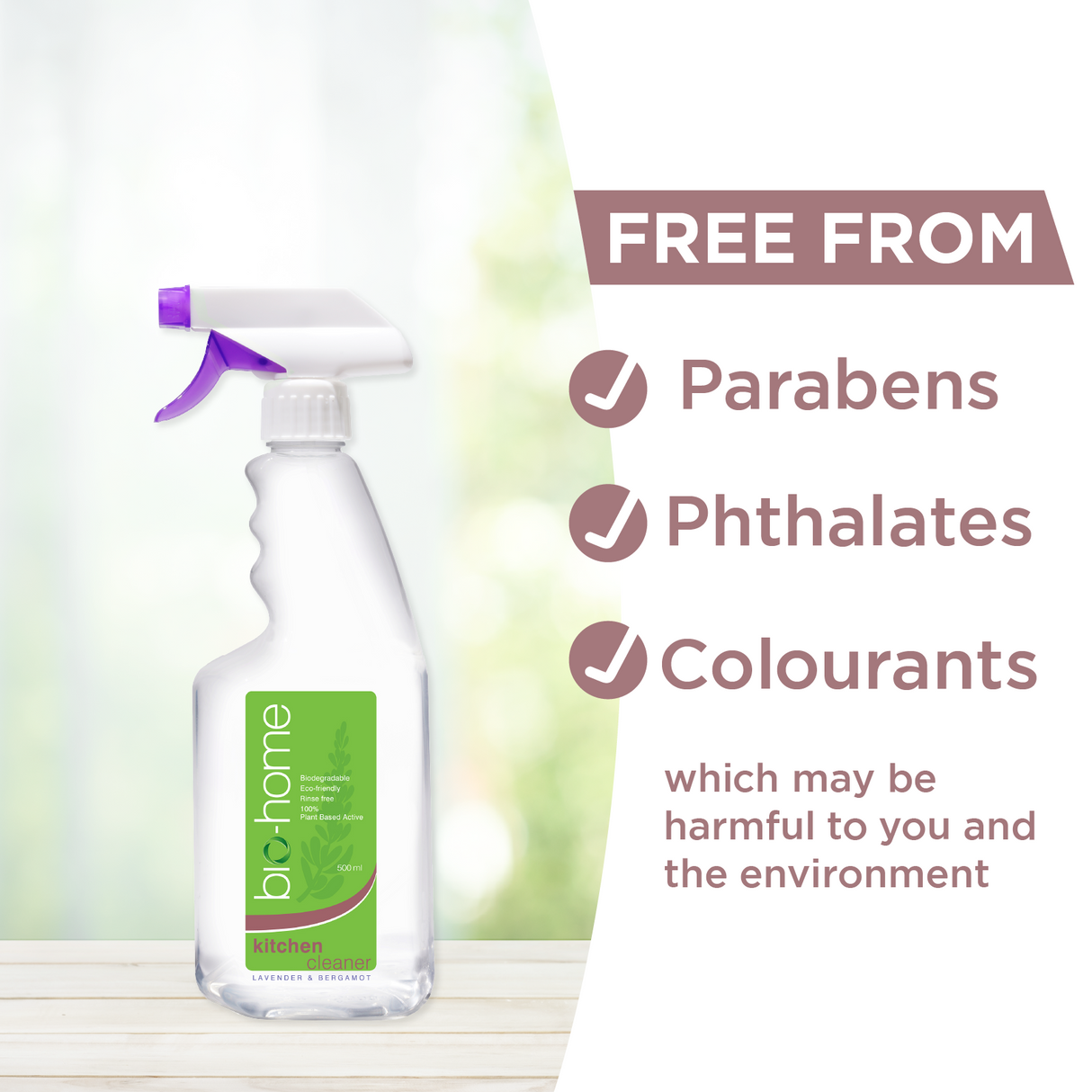 bio-home Kitchen Cleaner - Lavender & Bergamot 500ml