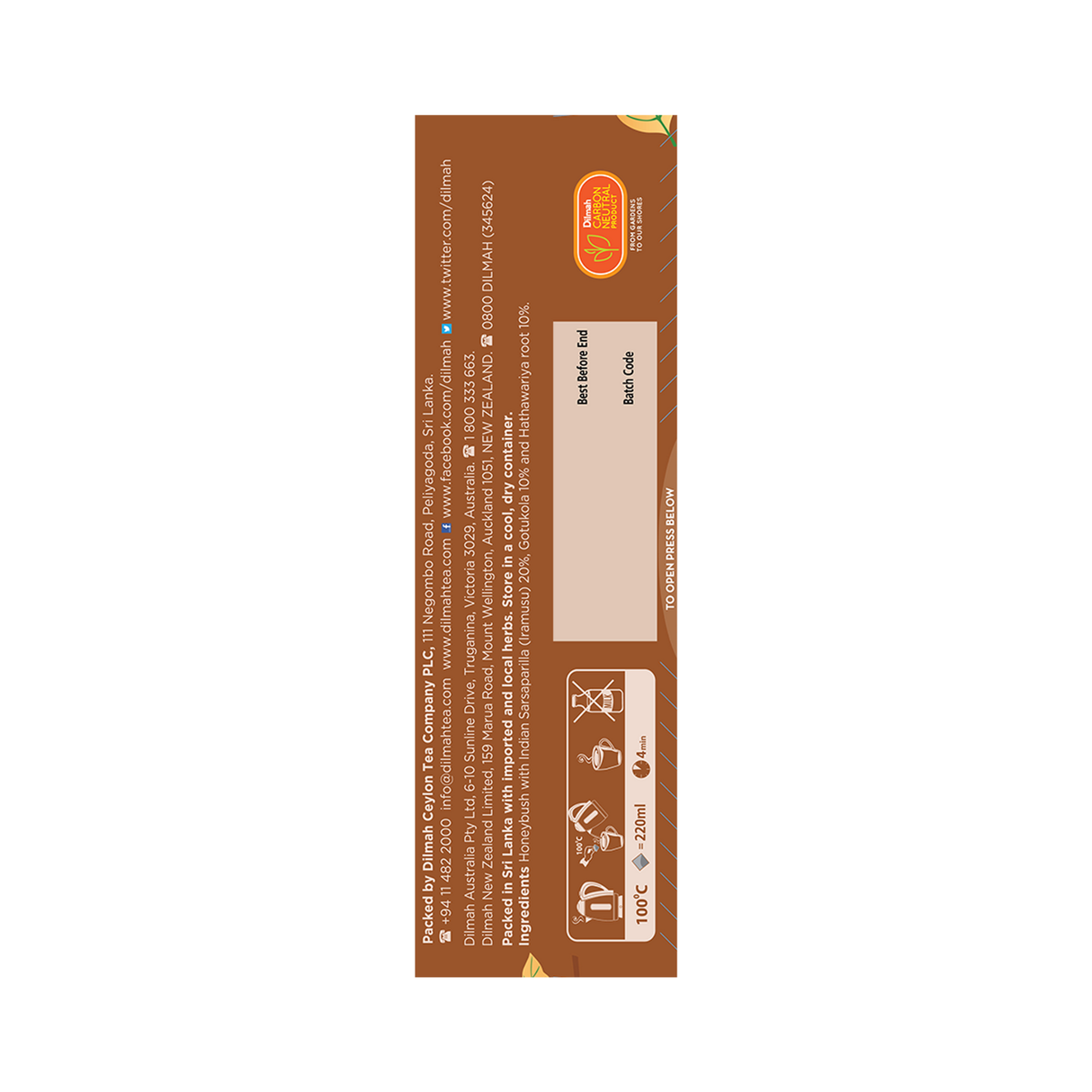 Dilmah Arana Natural Herbal Infusion - Sleep (1.5g x 20s)