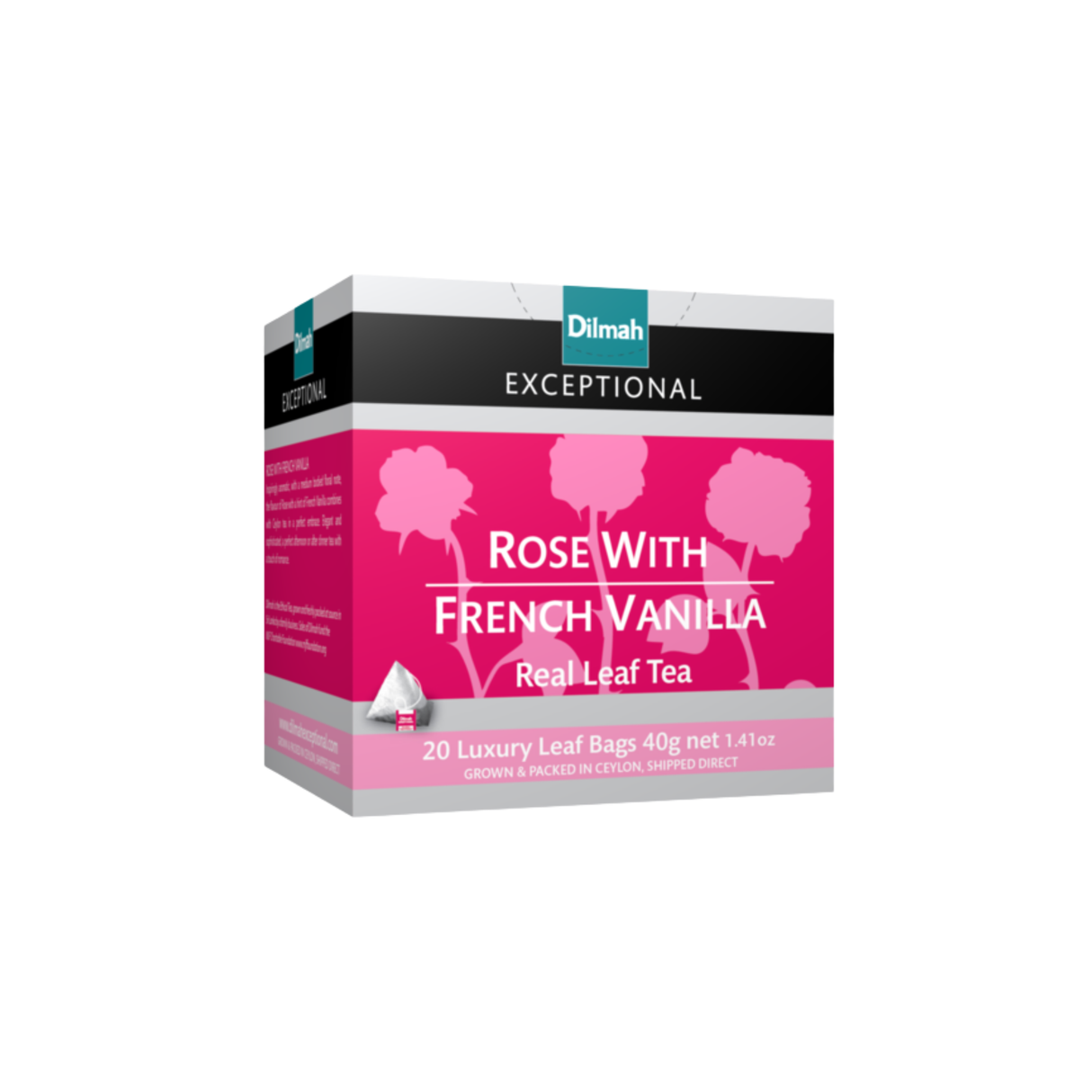 Dilmah Exceptional Tea - Rose with French Vanilla (2g x 20s)