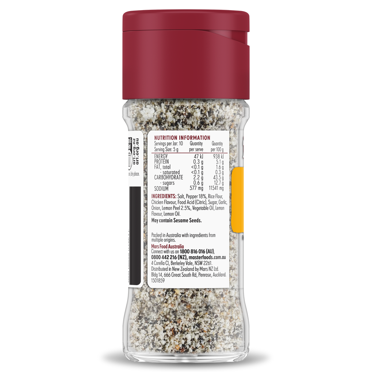 Masterfoods Lemon Pepper Spice Blend