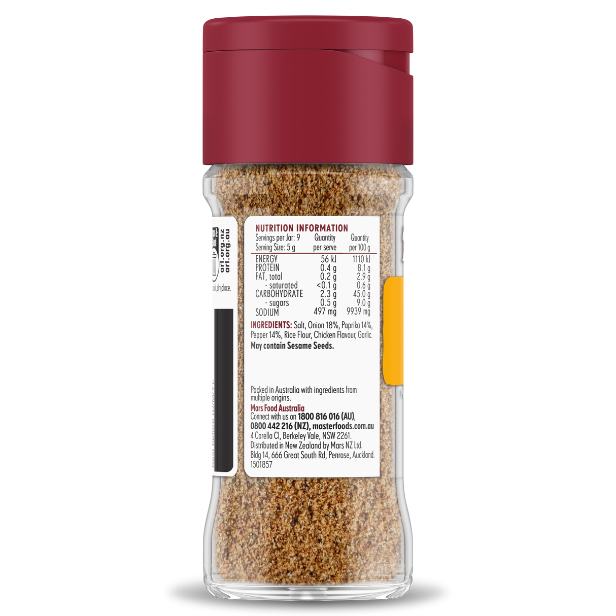 Masterfoods Steak Spice Blend container