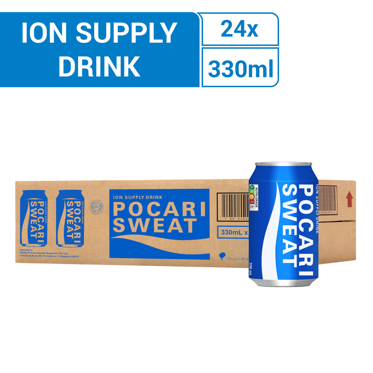 Pocari Sweat Ion Supply Cans Drink - 330ml (Carton) | Grocery Owl