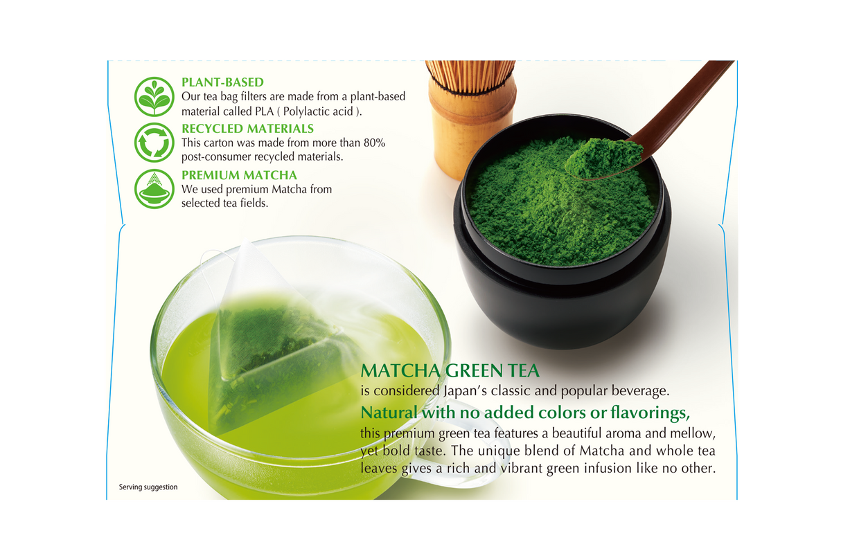 Ito En Matcha Green Tea Lemongrass Tea Bags 20's