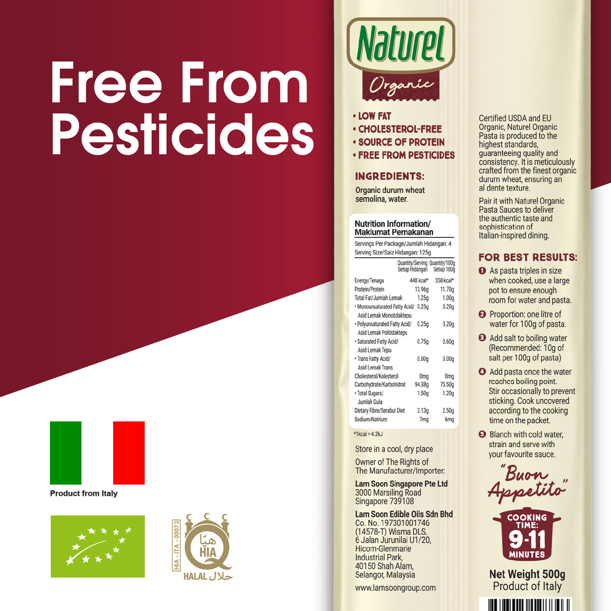Naturel Organic Linguine Pasta