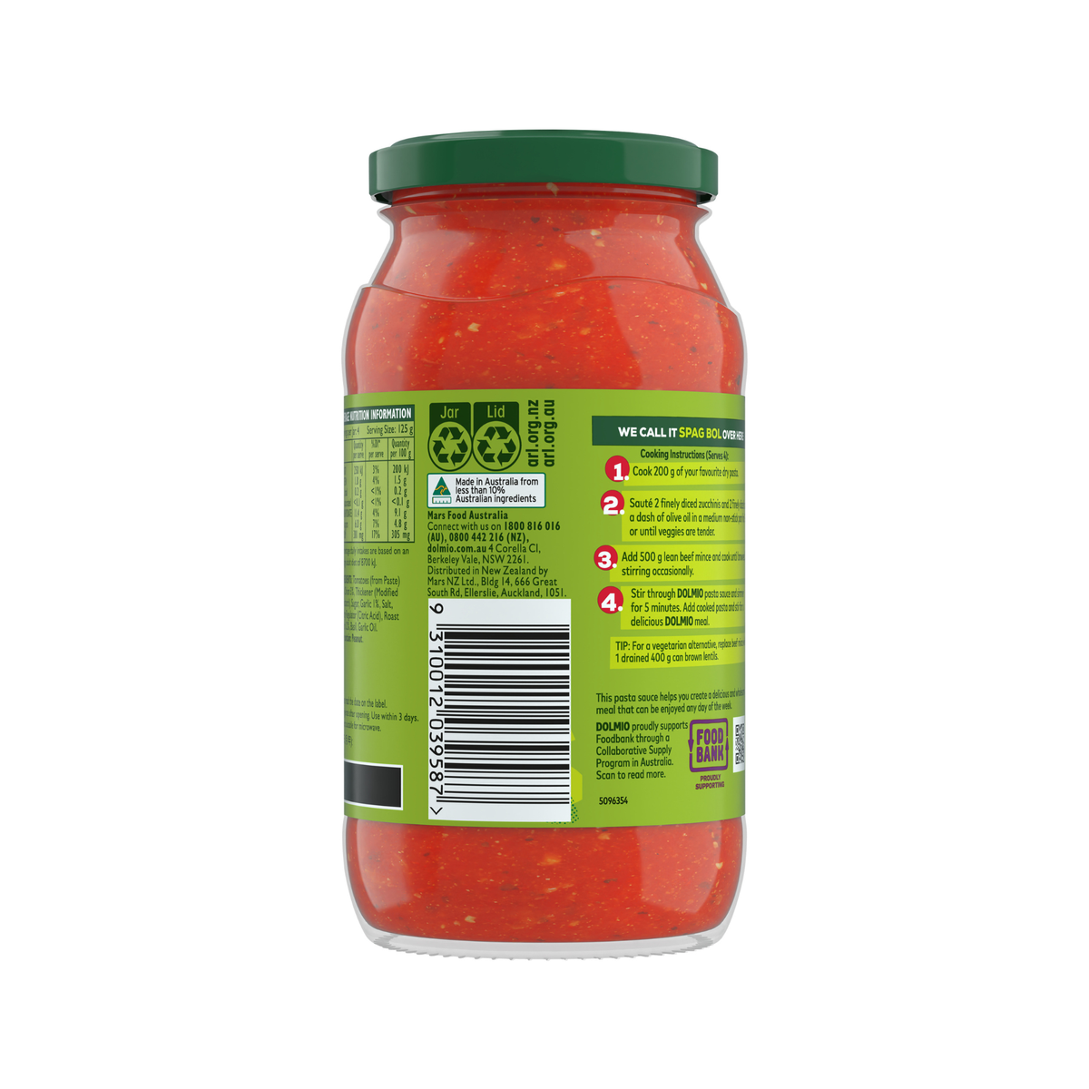Dolmio® Extra Pasta Sauce - Tomato, Onion & Roasted Garlic 500g