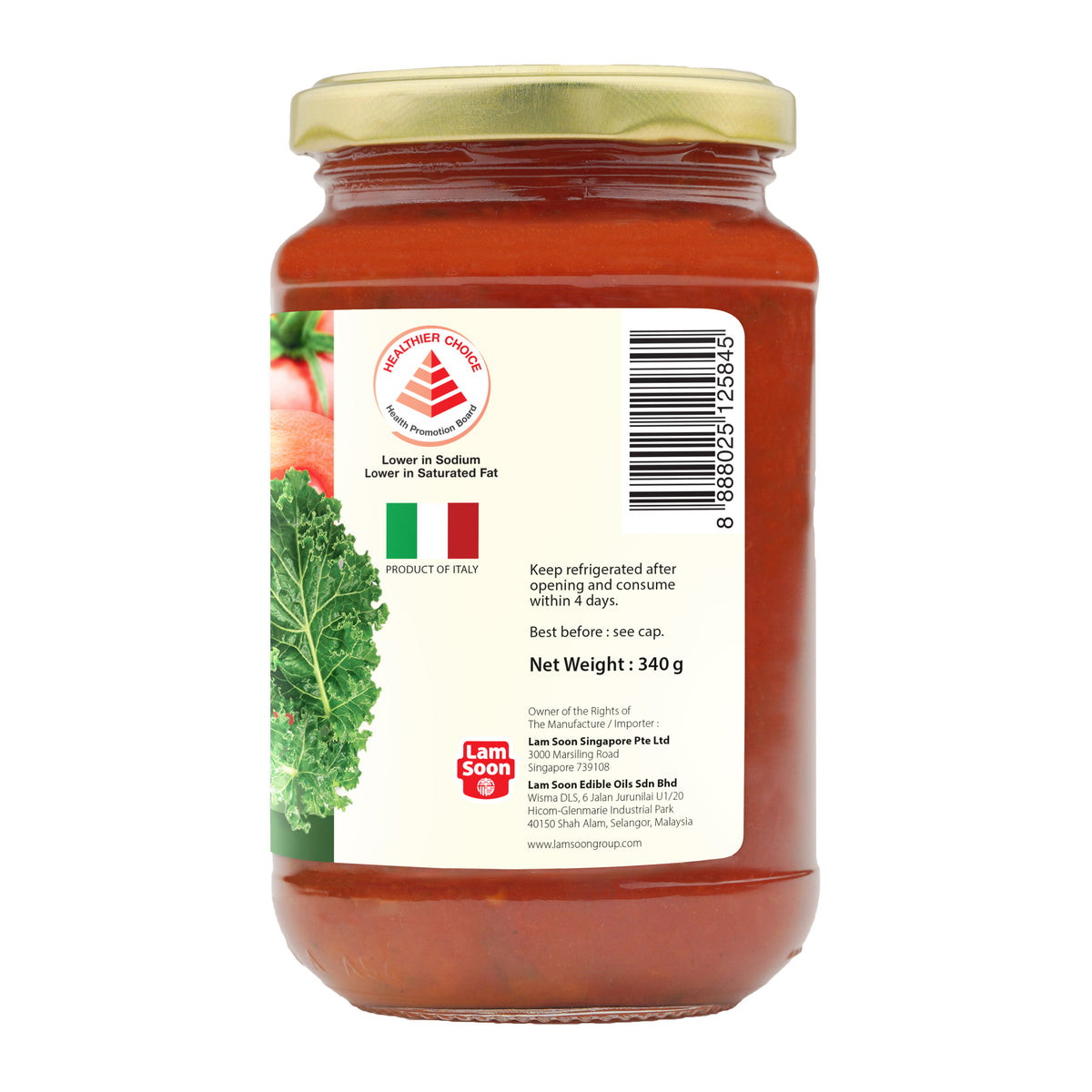 Naturel Organic Tomato with Kale Pasta Sauce