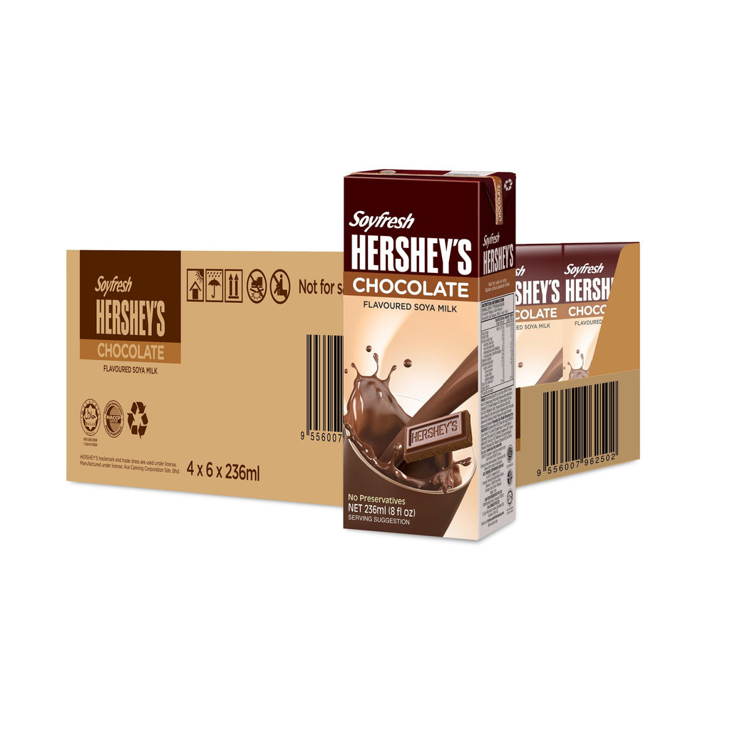 Hershey's Soyfresh Soya Milk - Chocolate 236ml x 24 packs