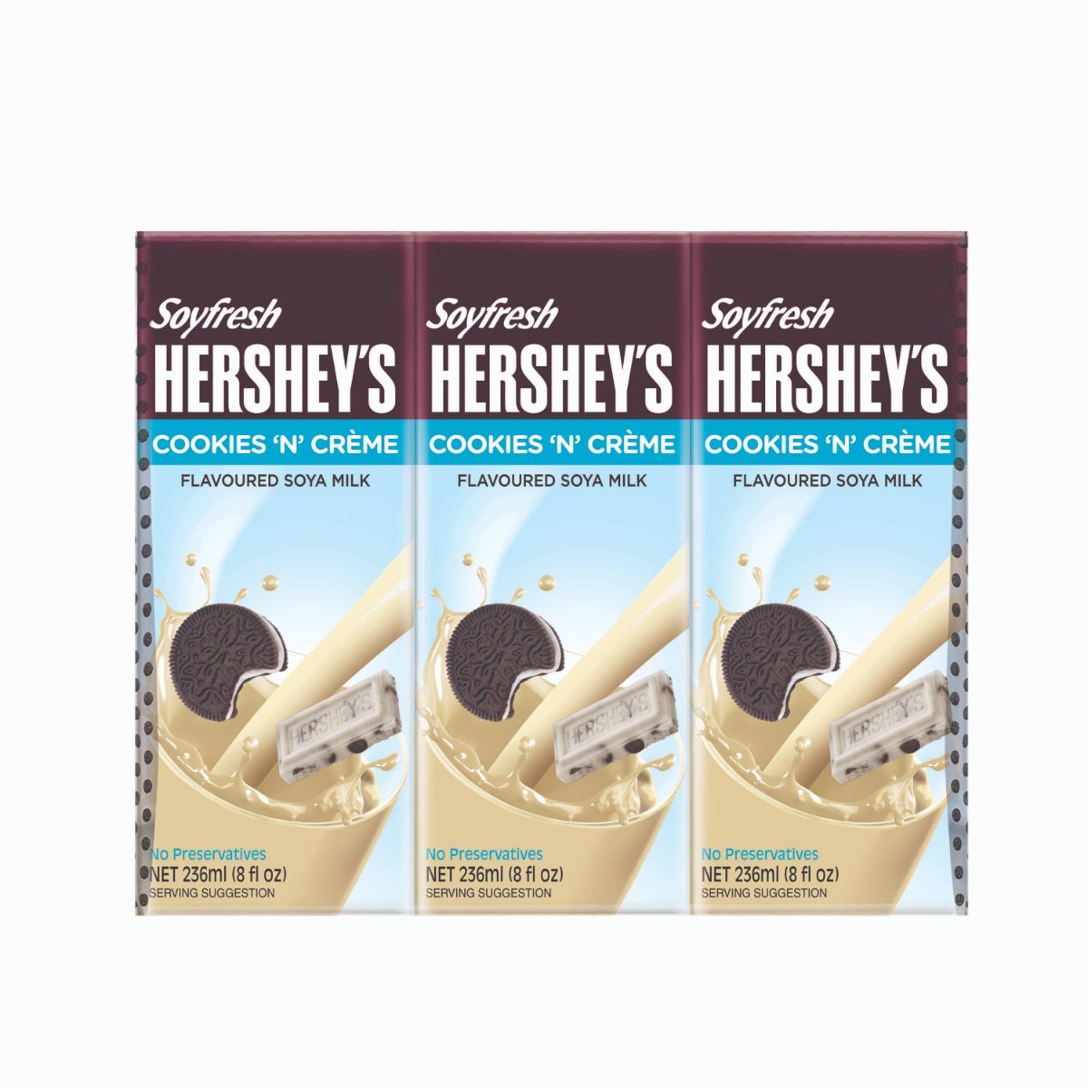 Hershey's Soyfresh Soya Milk - Cookies & Crème 236ml x 24 packs