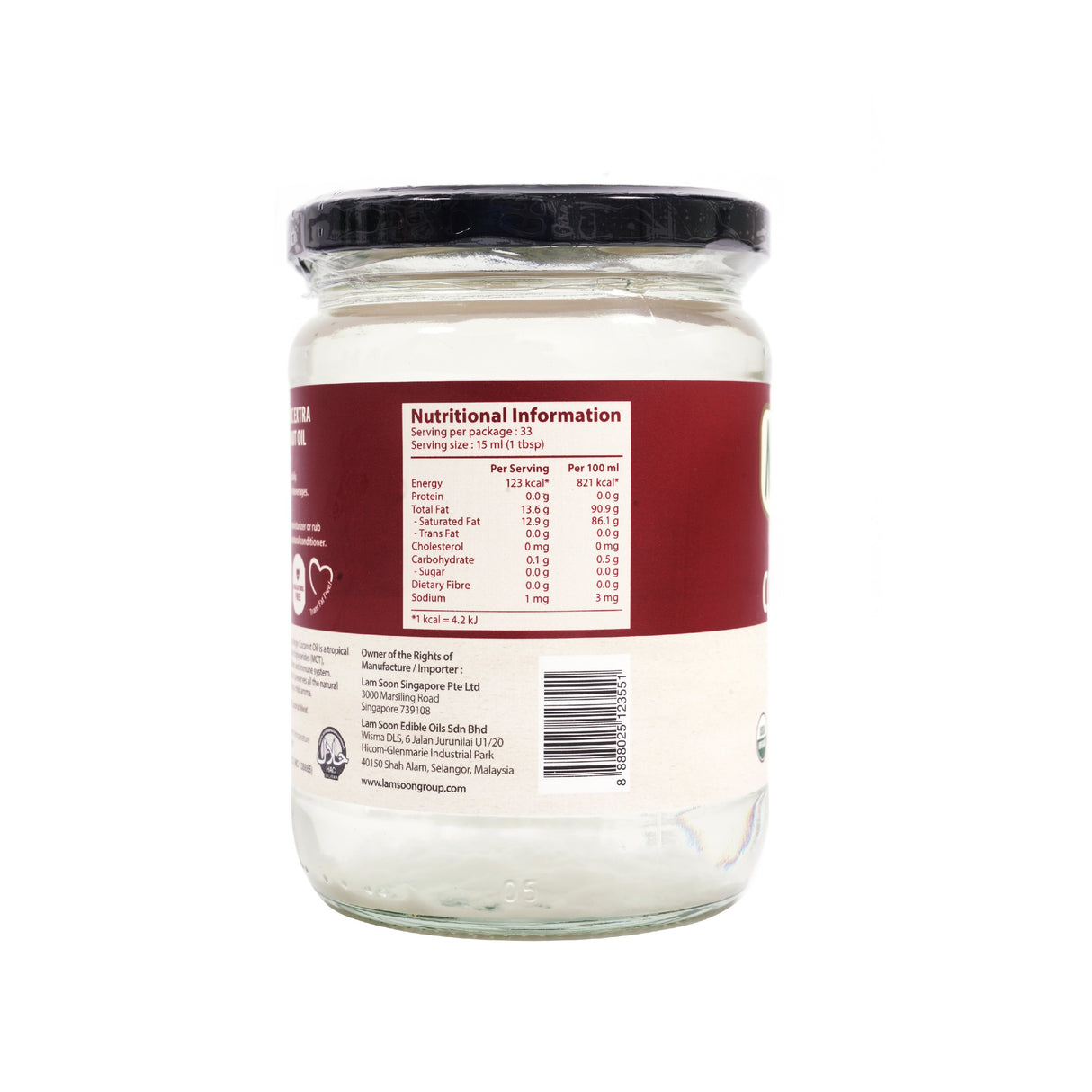 Naturel Organic Extra Virgin Coconut Oil 500ml