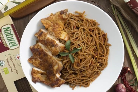 Dry Curry Buckwheat Spaghetti