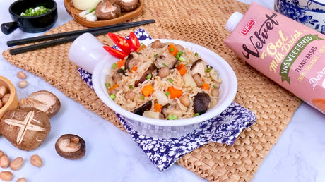 Homemade Roasted Shiitake Rice Bowl