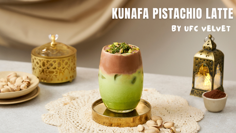 Kunafa Pistachio Latte