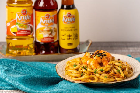 Stir-fry Shrimp Udon Noodles