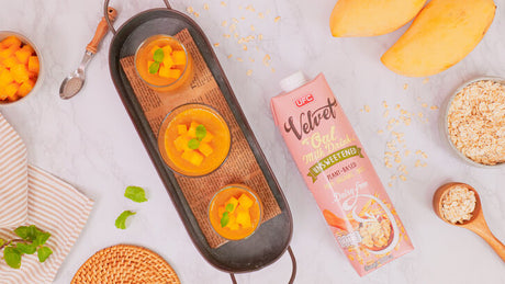 Oat Milk Mango Pudding