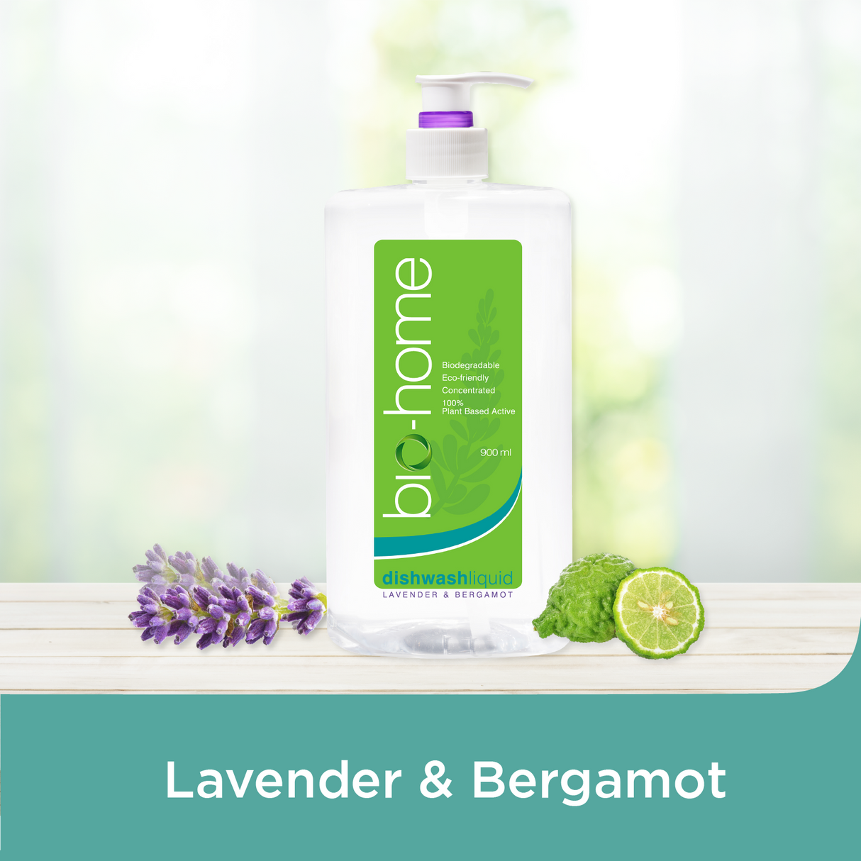 bio-home Dishwash Liquid - Lavender & Bergamot 900ml