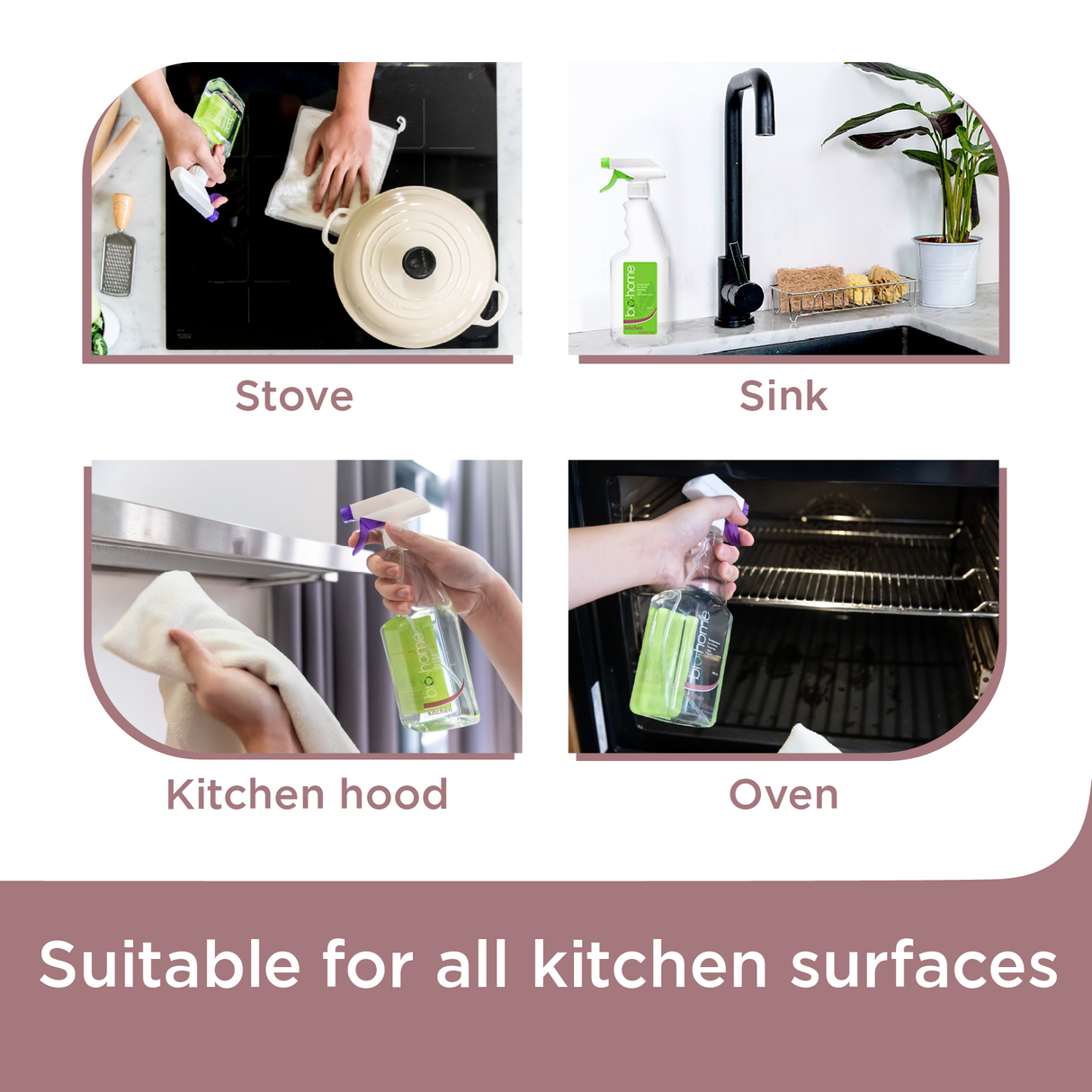 bio-home Kitchen Cleaner - Lemongrass & Green Tea 500ml