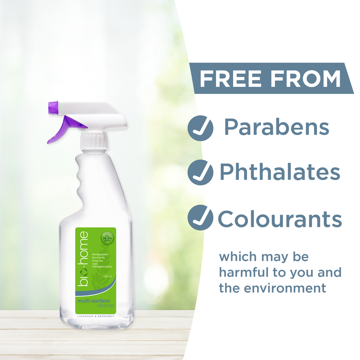 bio-home Multi-Surface Cleaner - Lavender & Bergamot 500ml
