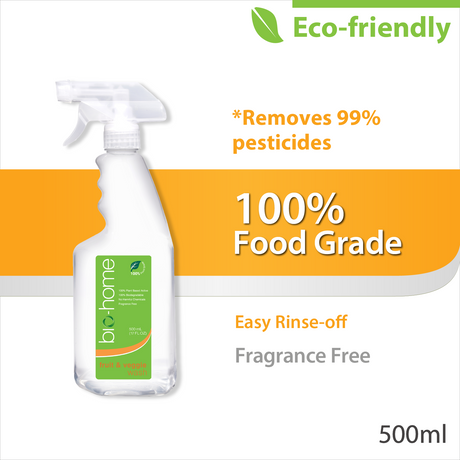 bio-home Fruit & Veggie Wash - Fragrance Free 500ml