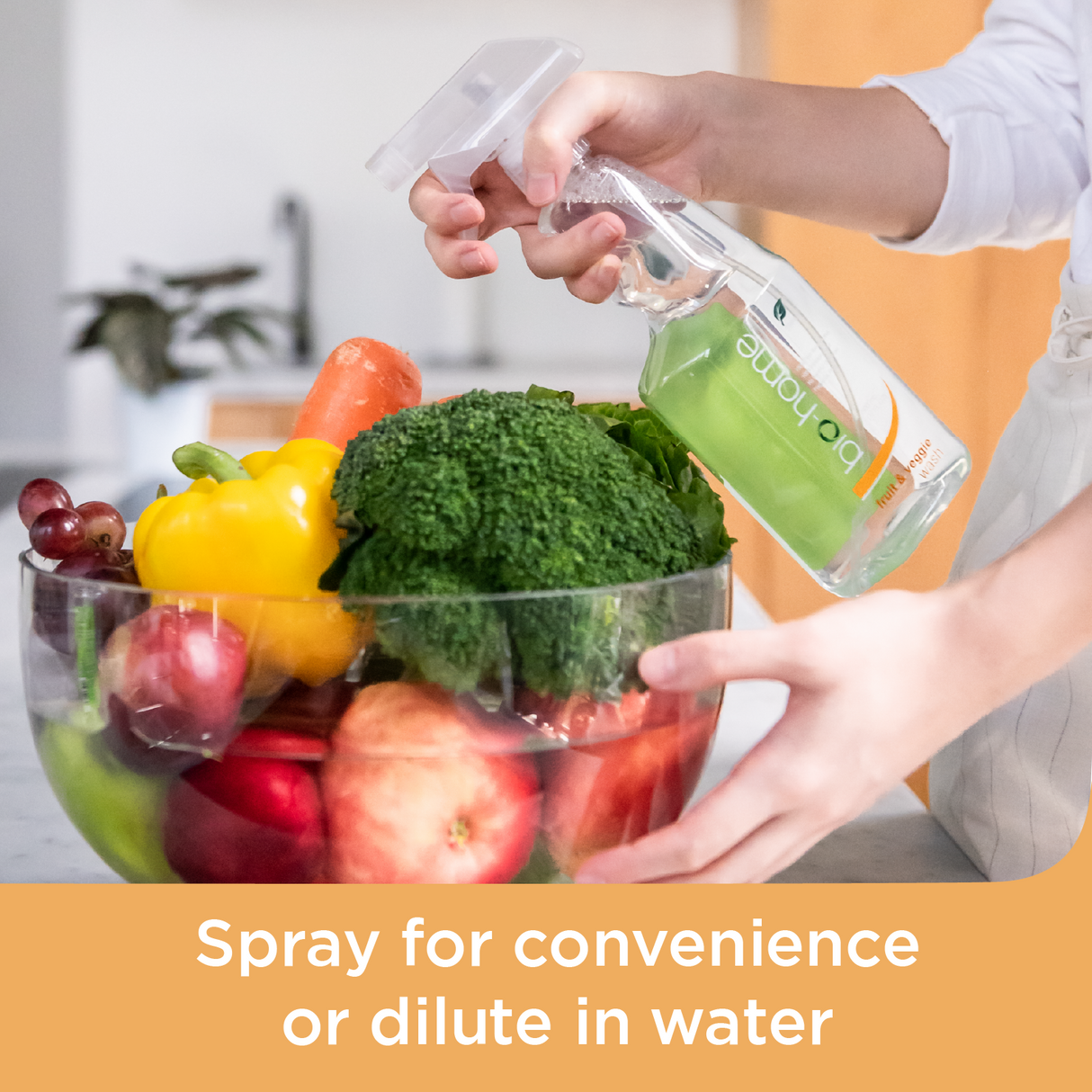 bio-home Fruit & Veggie Wash - Fragrance Free 500ml