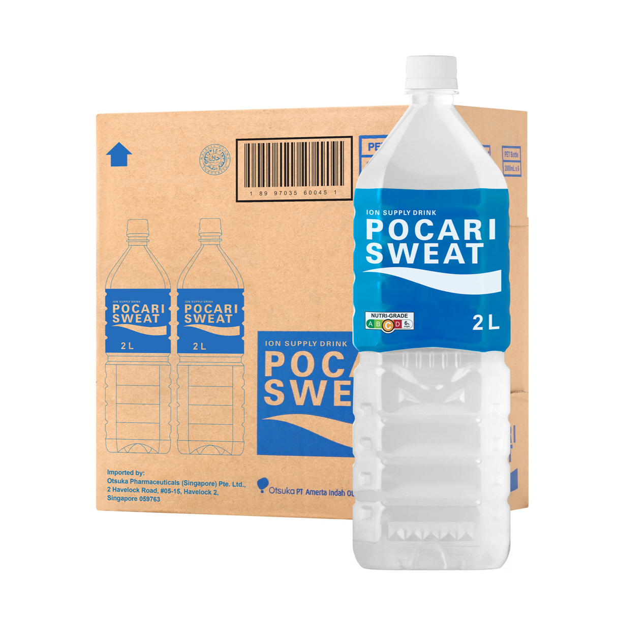 [Carton] Pocari Sweat Ion Supply Bottle Drink 2L x 6 Bottles