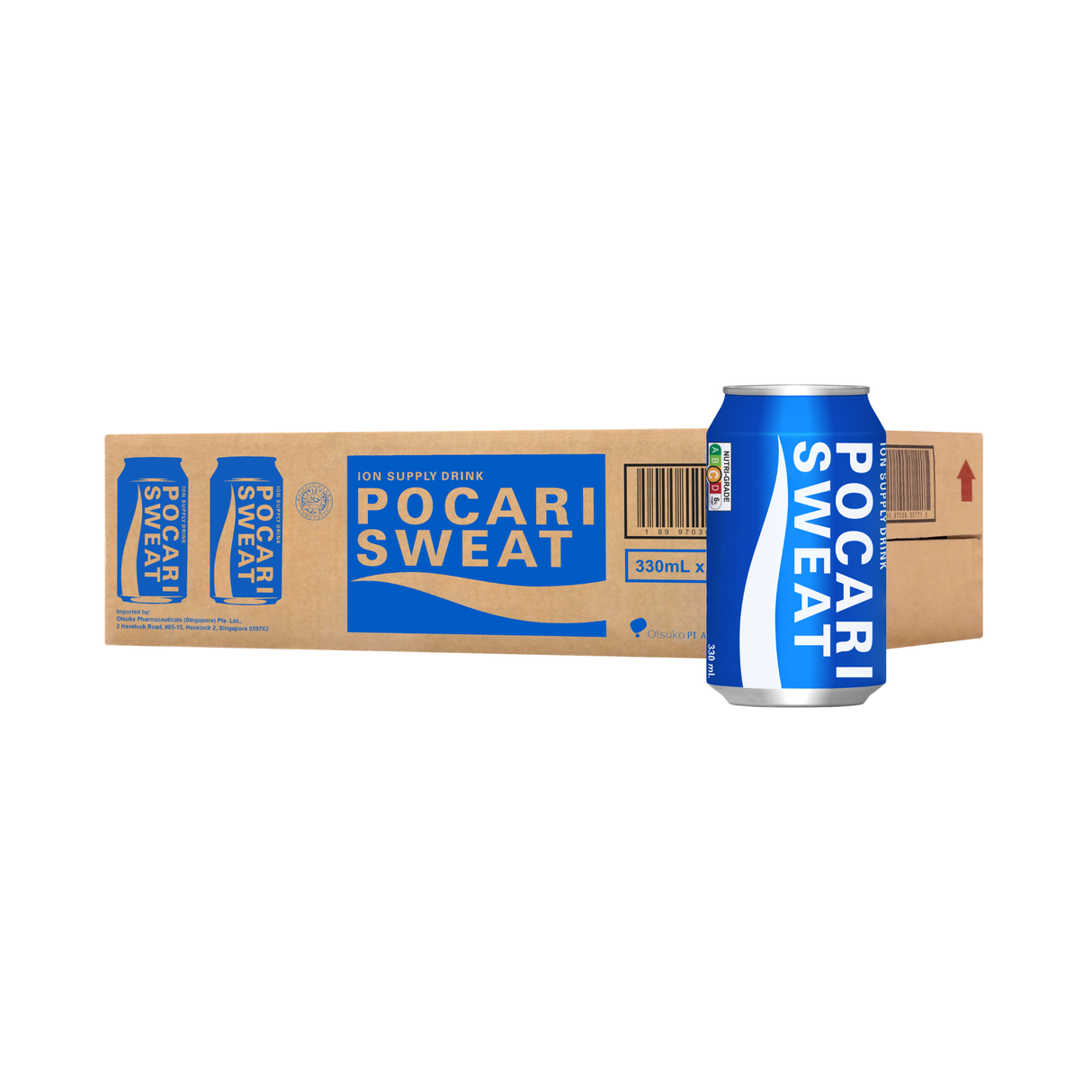 [Carton] Pocari Sweat Ion Supply Can Drink 330ml x 24 Bottles