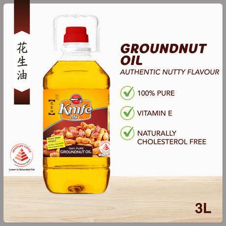 Knife 100% Pure Groundnut Oil 3L