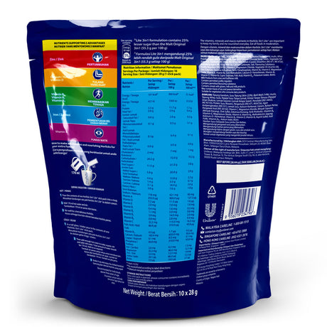 Horlicks 3in1 Instant Malted Drink - Lite (10 sachets)