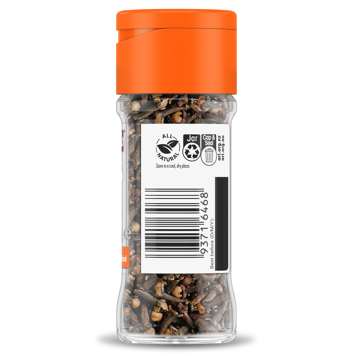 Masterfoods cloves whole spice jar