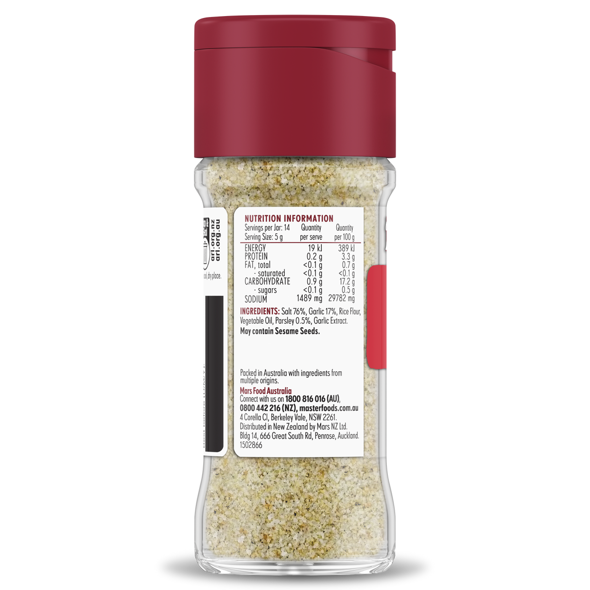 Masterfoods Garlic Salt Blend 