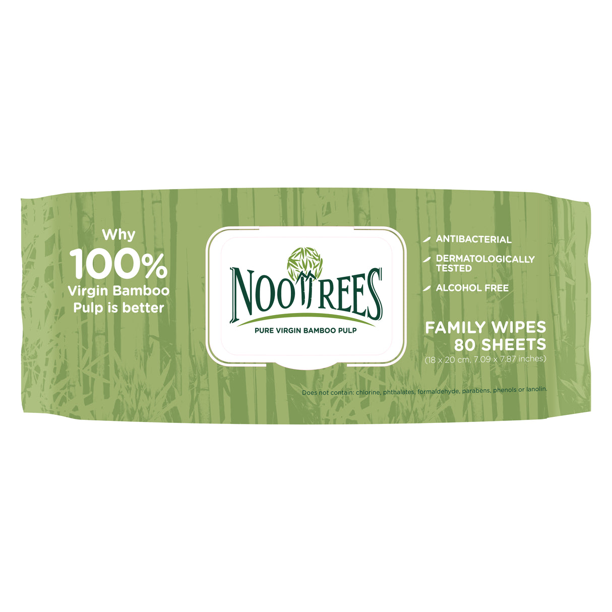 NooTrees Wet Wipes (Family Wipes) 80 Sheets