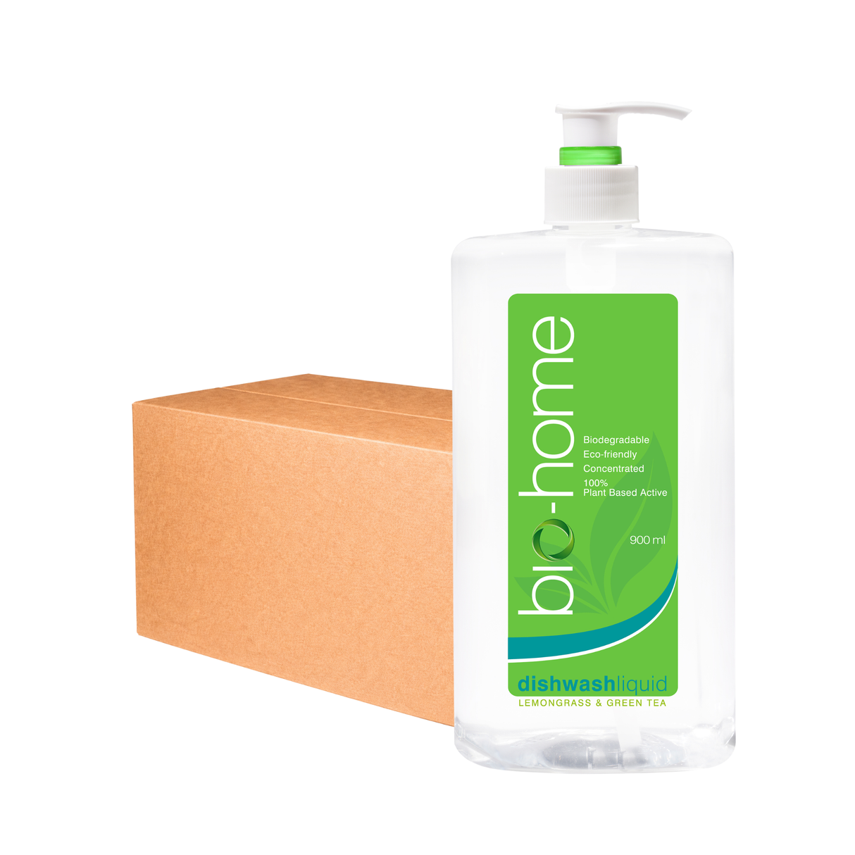 [Carton] bio-home Dishwash Liquid - Lemongrass & Green Tea 900ml x 12