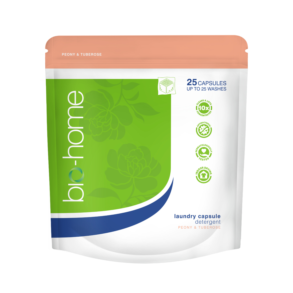 bio-home Laundry Capsule Detergent -  Peony & Tuberose 25 pc