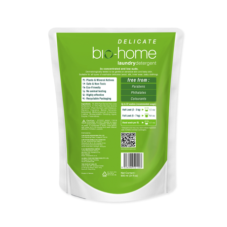 bio-home Liquid Laundry Detergent (Delicate) (Refill Pack) - Hyacinth & Nectarine 900ml