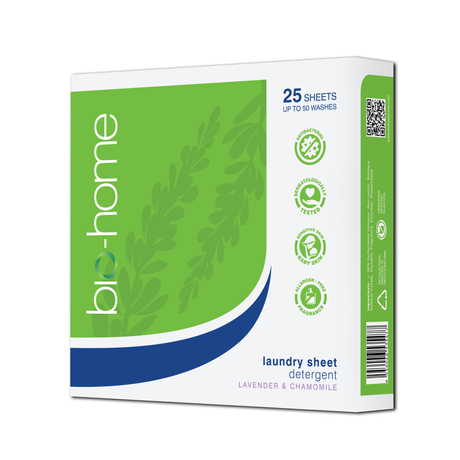 bio-home Laundry Sheet Detergent - Lavender & Chamomile 25 Sheets