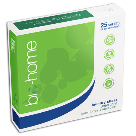 bio-home laundry sheet detergent Eucalyptus & Rosemary