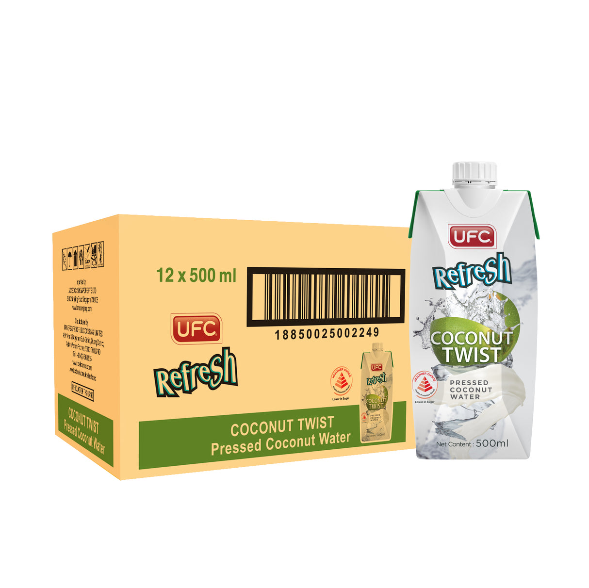 [Carton] UFC Refresh Coconut Twist 500ml x 12 Packs