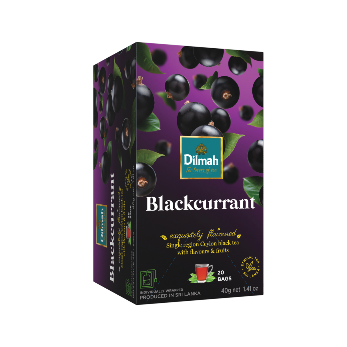 Dilmah Blackcurrant Tea Bags (2g x 20s)
