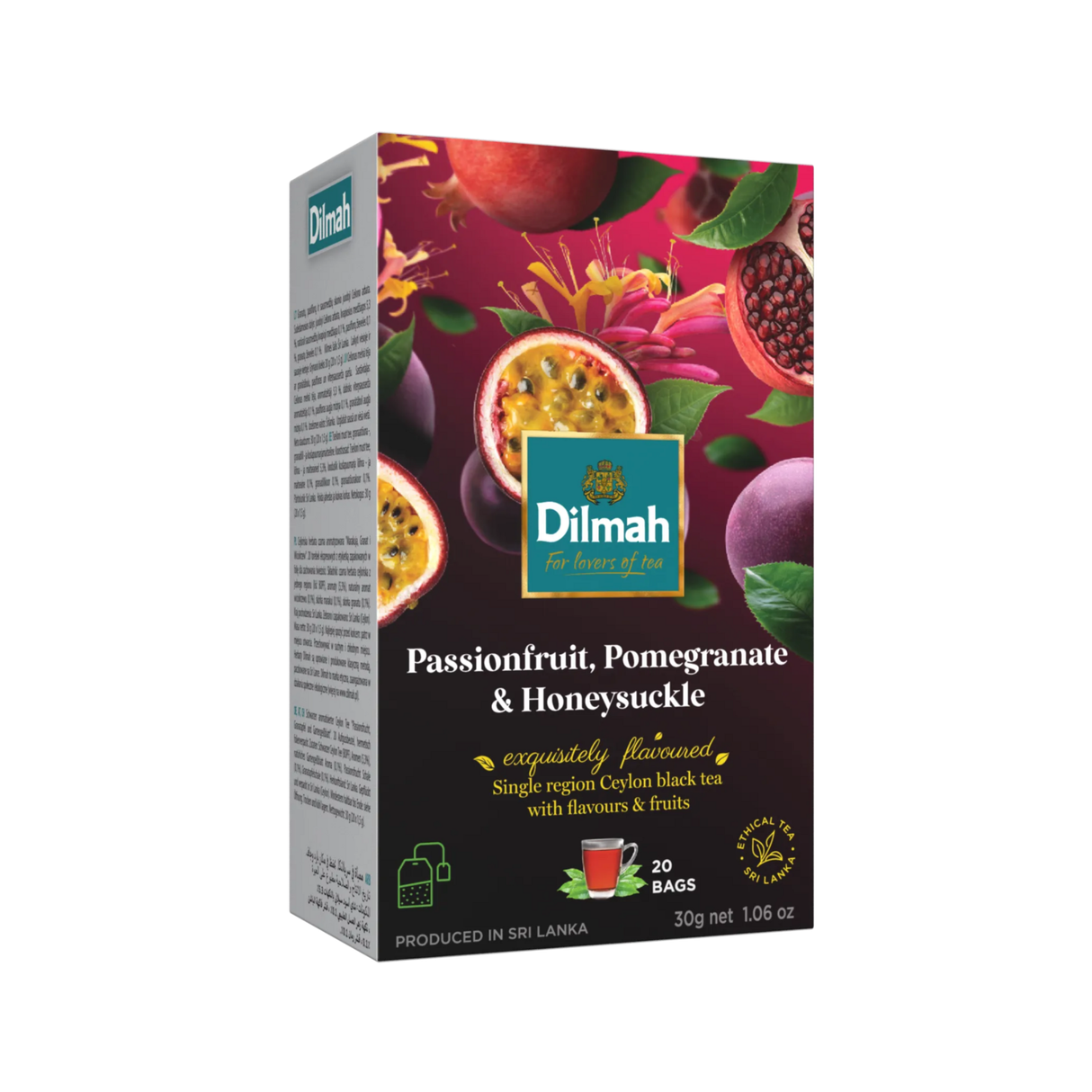 Dilmah Passionfruit, Pomegranate & Honeysuckle Tea Bags (2g x 20s)