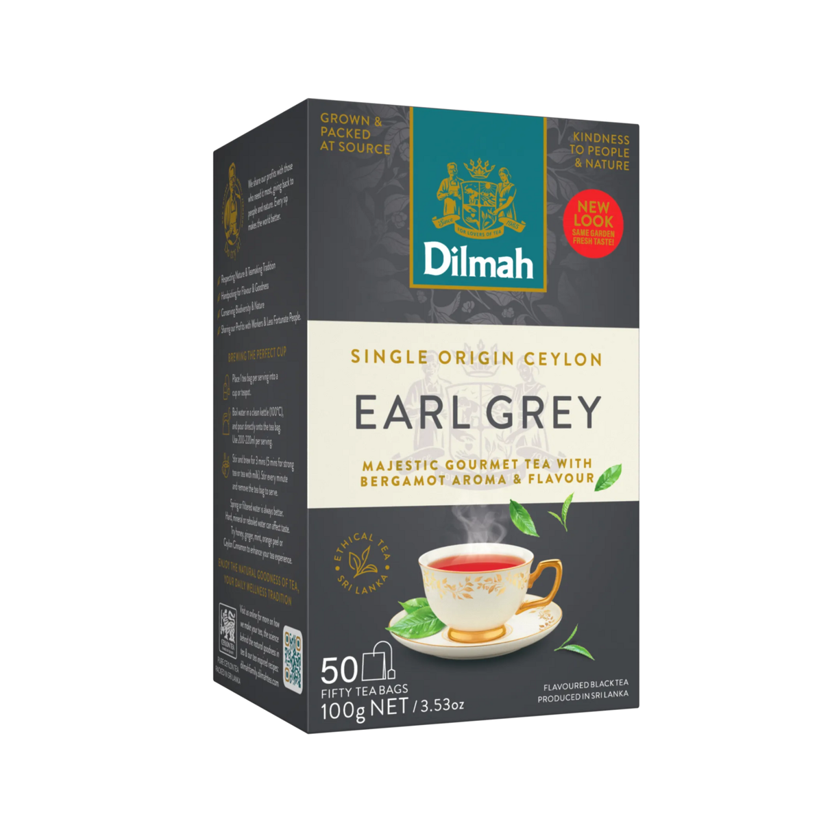 Dilmah Gourmet Earl Grey Ceylon Black Tea (2g x 50s)