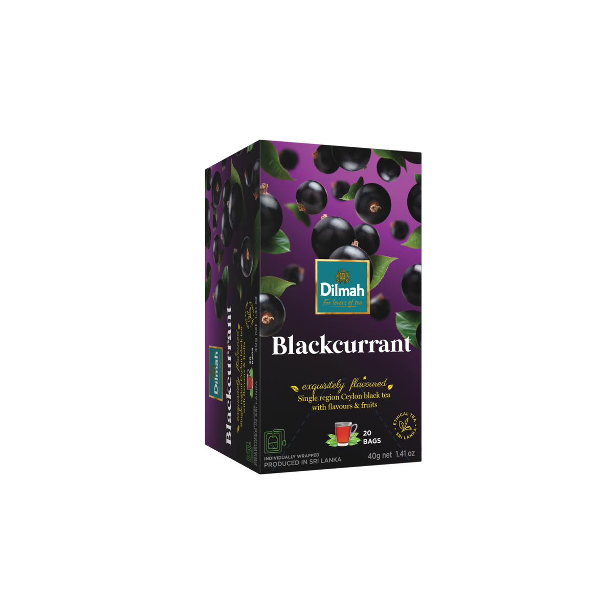 Dilmah Blackcurrant Tea Bags (2g x 20s) | Grocery Owl Singapore