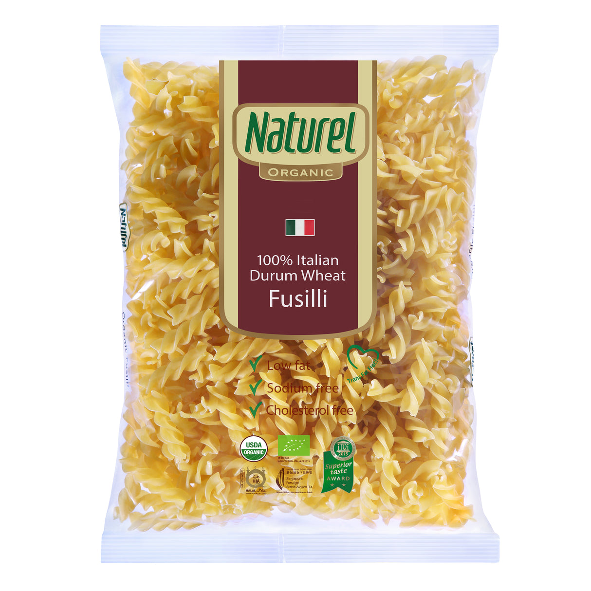 Naturel Organic Fusilli Pasta 500g