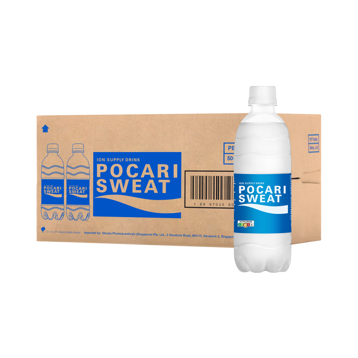 [Carton] Pocari Sweat Ion Supply Bottle Drink 500ml x 24 Bottles