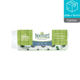 [Carton] NooTrees Bamboo 3-ply Bathroom Rolls (10 Rolls x 220 Sheets) x 8