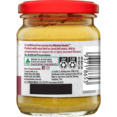 MasterFoods Hot English Mustard