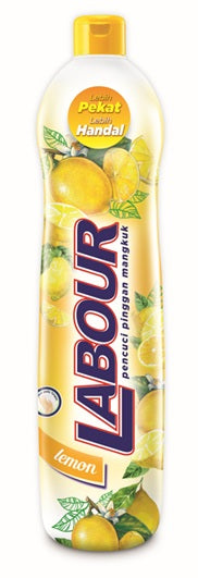 Labour Lemon detergent bottle