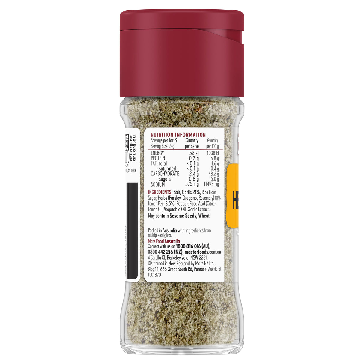 Masterfoods Lemon Herb & Garlic Spice Blend 
