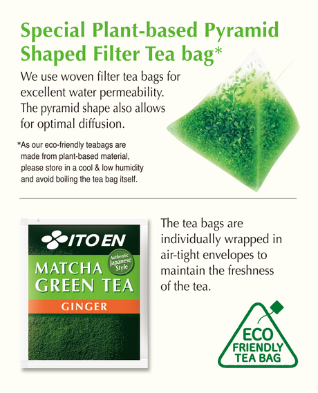 Ito En Matcha Green Tea Ginger Tea Bags 20's