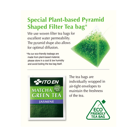 Ito En Matcha Green Tea Jasmine Tea Bags 20's