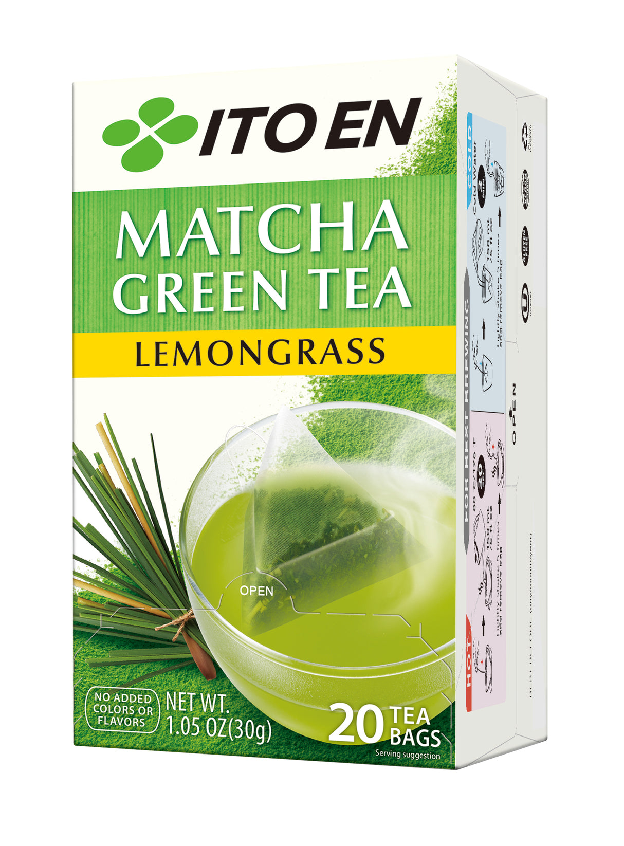 Ito En Matcha Green Tea Lemongrass Tea Bags 20's