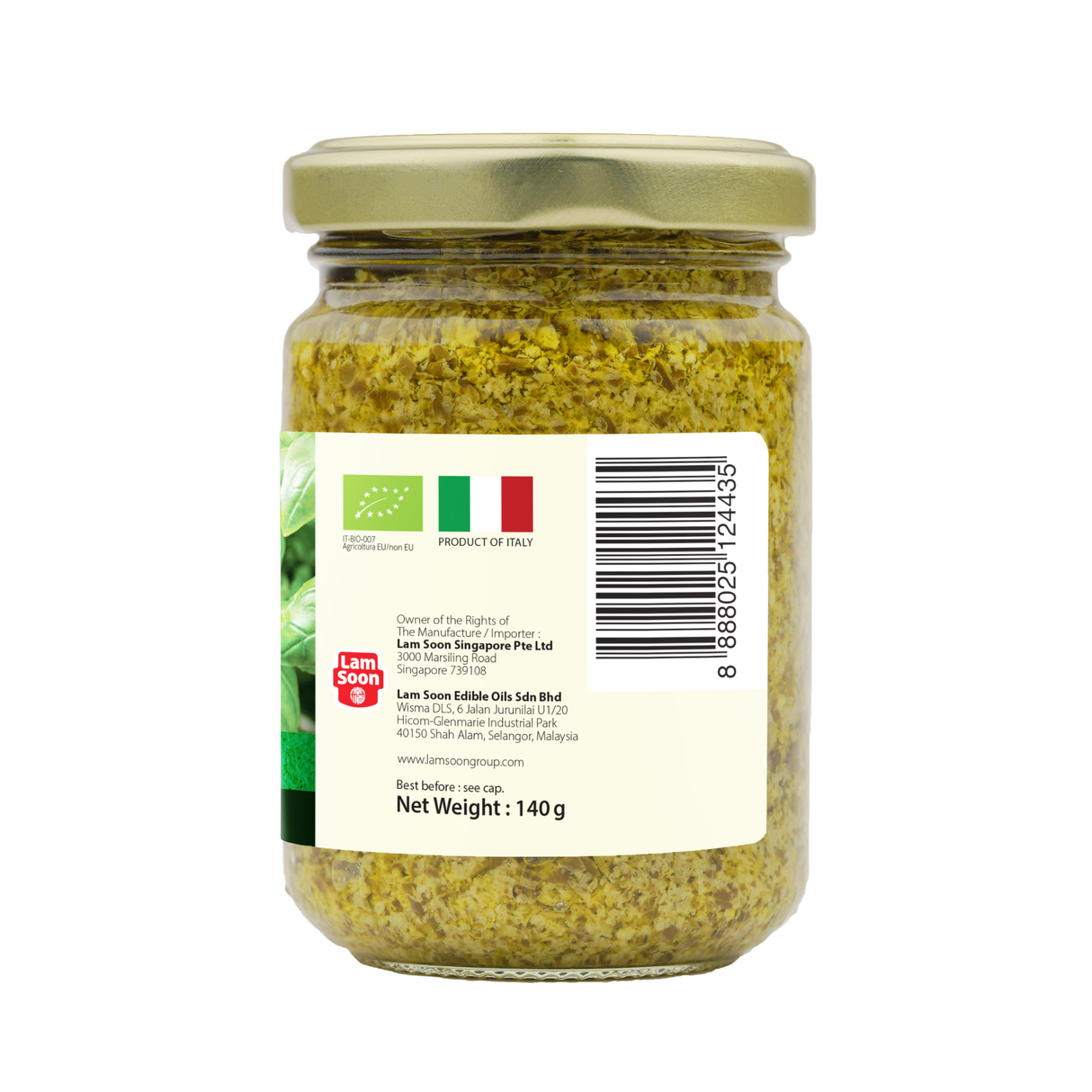 Naturel Organic Basil Pesto Sauce 140g